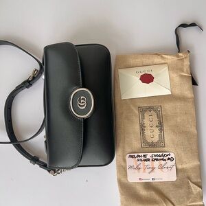 Authentic Brand New Gucci Black Leather Women's Bag